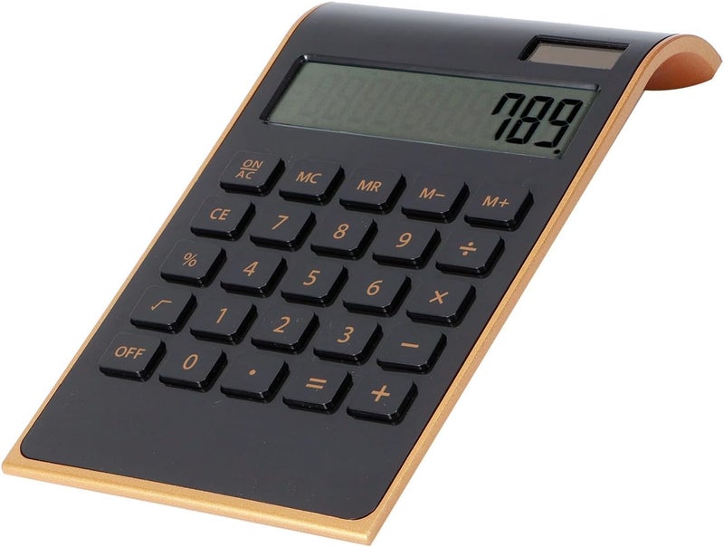 Financial Calculator, 10 Digits Solar Calculator, Office Supplies for Home Business Office Finance (Black) - Image 3