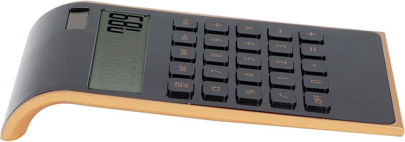 Financial Calculator, 10 Digits Solar Calculator, Office Supplies for Home Business Office Finance (Black) - Image 2
