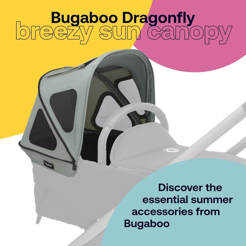 Bugaboo Dragonfly Breezy Sun Canopy - Pine Green - Image 2