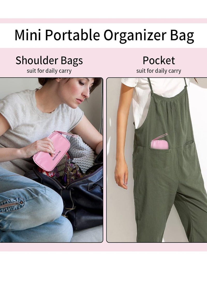 Excefore First Aid Kit Bags, Set of 2 Portable Medical Medicine Bags, Small and Large Waterproof Emergency Organizer, Ideal for Outdoor Camping Travel and Work, Red, 2 Pieces - Image 5