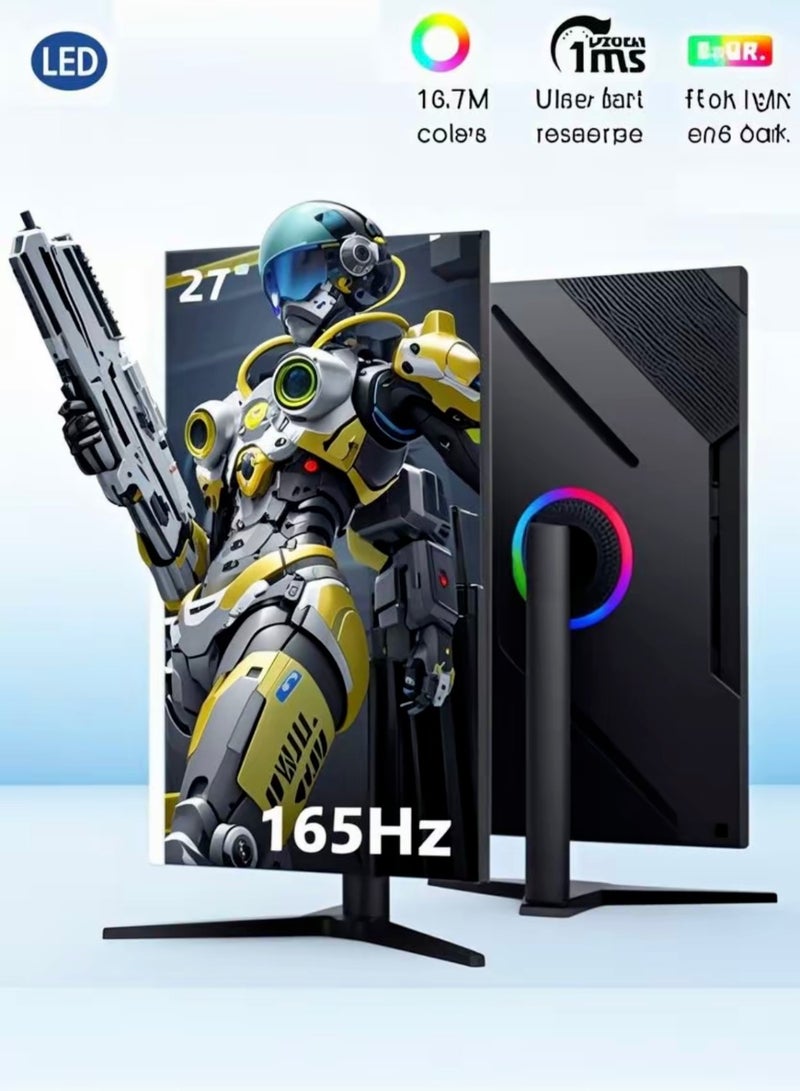 بيسري شاشة 27 بوصة 2560 * 1440، شاشة 2K 165Hz، شاشة HDMI مع VA 250cd/m² 95%sRGb - Image 1