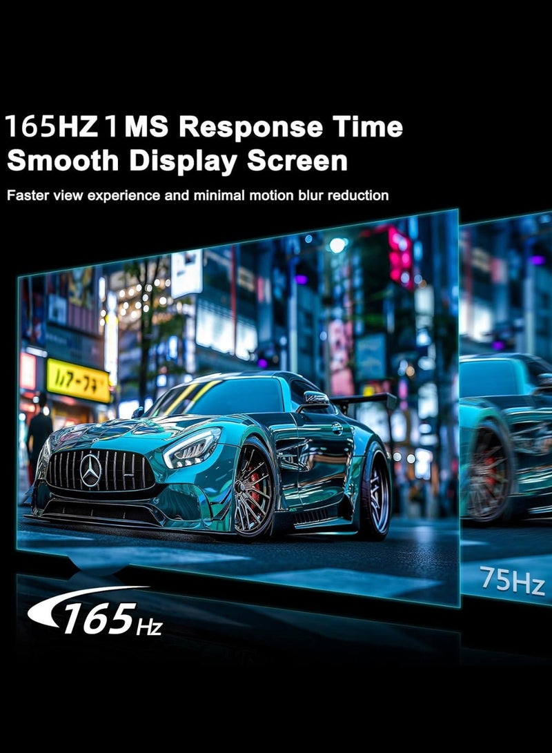 بيسري شاشة 27 بوصة 2560 * 1440، شاشة 2K 165Hz، شاشة HDMI مع VA 250cd/m² 95%sRGb - Image 4