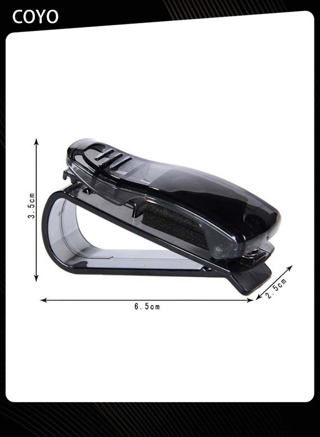 COYO Glasses Holders For Car Sun Visor, Sunglasses Holder Clip Hanger Eyeglasses Mount, Double-Ends Clip Car Glasses Holder - Image 3