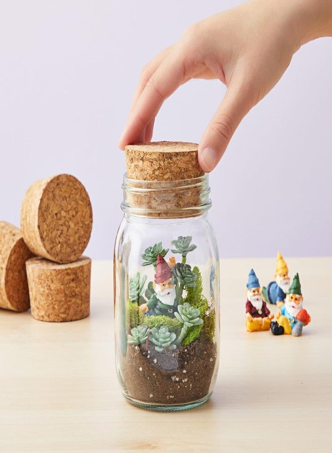 Juvale Cork Stoppers - 4-Pack, 2.44 x 2.20 x 1.50 In, Brown - Wine Corks, Jar Seals & Bottle Stoppers for Crafts - Image 3