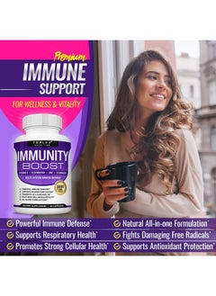 Toplux 10 In 1 Immunity Boost Immune Support Supplement 1650Mg Made With Elderberry Vitamin C Zinc Echinacea & Probiotics For Immune System Booster Support Healthy Respiratory System 2X 60 Capsule  - Image 4