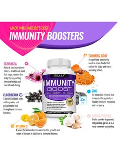 Toplux 10 In 1 Immunity Boost Immune Support Supplement 1650Mg Made With Elderberry Vitamin C Zinc Echinacea & Probiotics For Immune System Booster Support Healthy Respiratory System 2X 60 Capsule  - Image 5