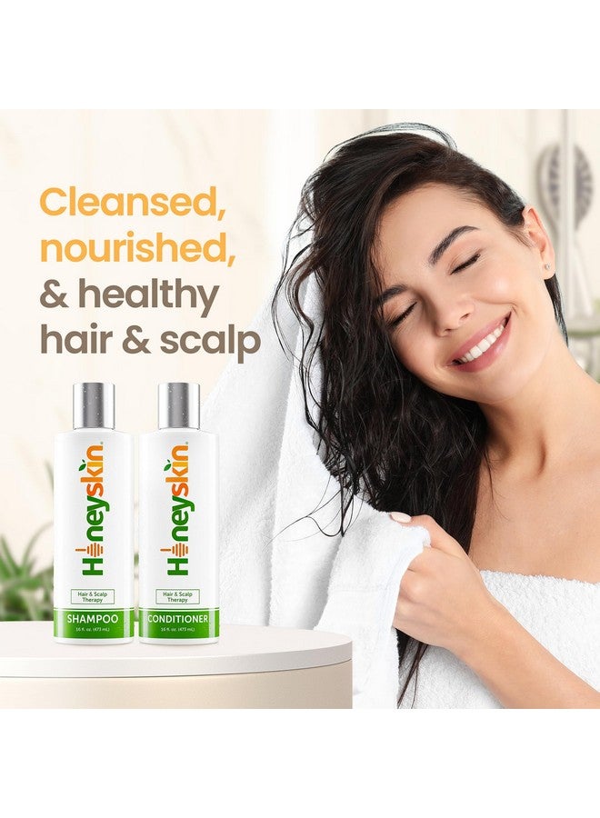 Honeyskin Manuka Hair Growth Shampoo and Conditioner - Best for Thinning, Hair Loss, Color-Treated, and Dry Scalp - Hydrating, Sulfate-Free Formula - Image 5