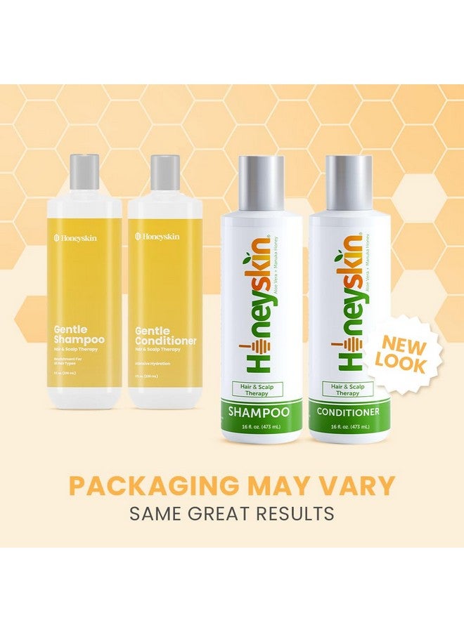 Honeyskin Manuka Hair Growth Shampoo and Conditioner - Best for Thinning, Hair Loss, Color-Treated, and Dry Scalp - Hydrating, Sulfate-Free Formula - Image 2