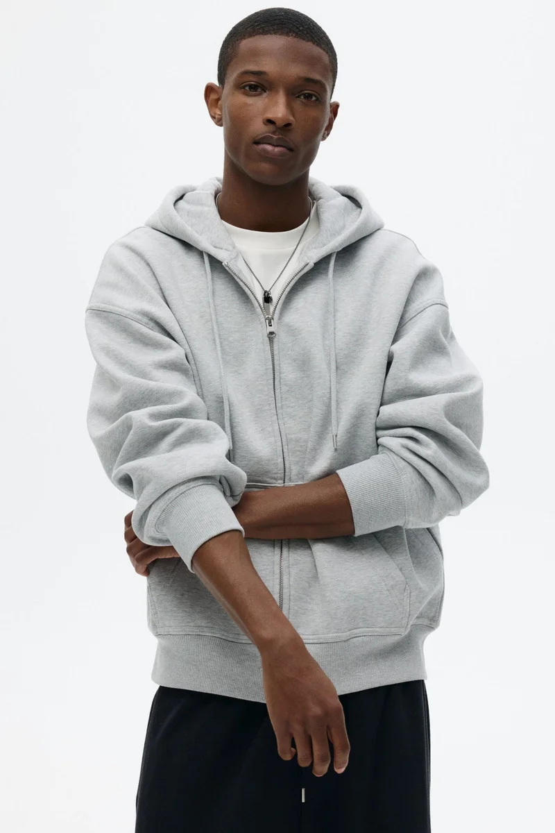 Oversized Fit Zip-through hoodie