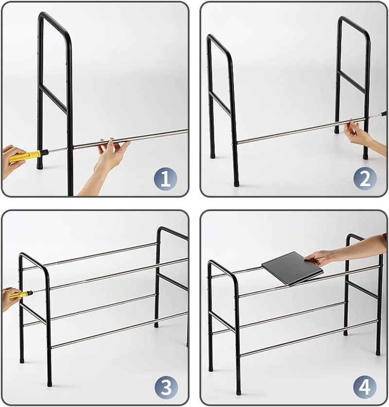 Angju Under Sink Kitchen Rack Expandable Cabinet Shelf Organizer Rack with Removable Panels for Kitchen Bathroom Storage - Image 4