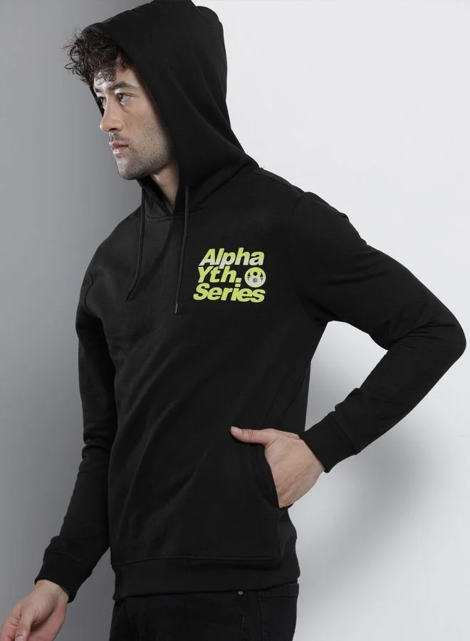 The Indian Garage Co  The Indian Garage Co Men Regular Fit Typographic Round Neck Full Sleeves Sweatshirt  | Best Price UAE