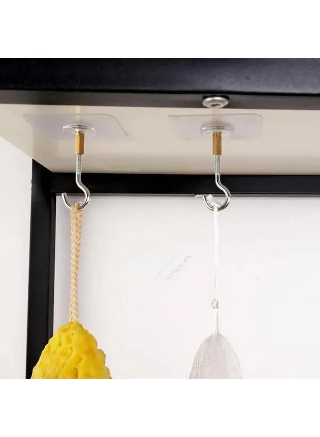 5 قطع من خطافات السقف اللاصقة المتينة لبالونات عيد الميلاد وتخزين المطبخ - Image 2