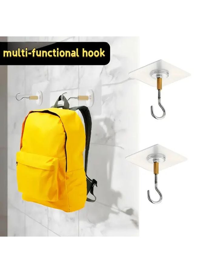 5 قطع من خطافات السقف اللاصقة المتينة لبالونات عيد الميلاد وتخزين المطبخ - Image 3