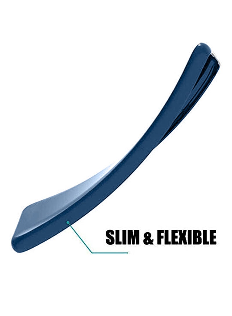 دبليو تيك غطاء جراب ون بلس 13R 5G 2025 بريميوم سيليكون سائل ناعم - أزرق داكن - Image 5