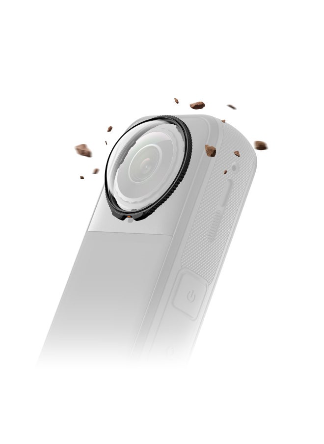 Insta360 X5 Premium Lens Guards | Rugged Tempered Glass Lens Guards, Complete Protection against bumps and scratches, Ultra Clear Images, Removable and Easy-to-apply or Install - Clear  - Image 2