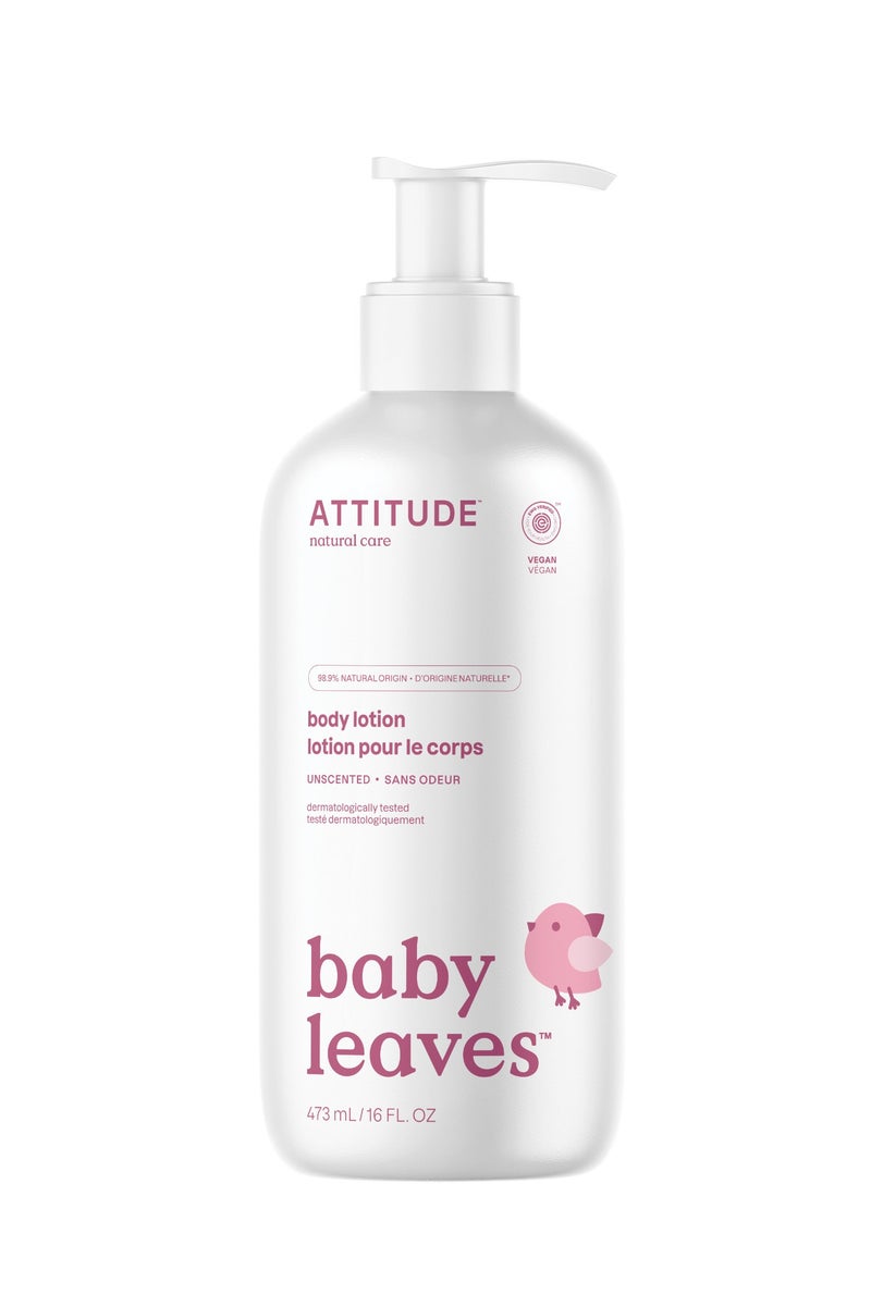 Attitude Baby Leaves Body Lotion - Fragrance Free - Image 1
