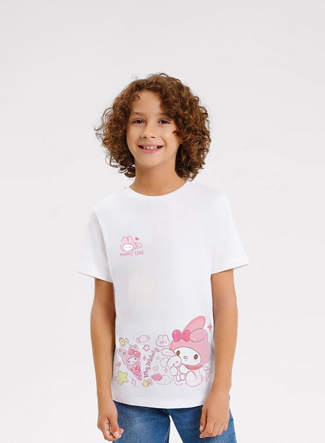 Children's Summer Cartoon Cotton Short-Sleeved T-Shirt, Breathable And Sweat-Absorbent Sports Top, Suitable For 3-12 Years Old - Image 1
