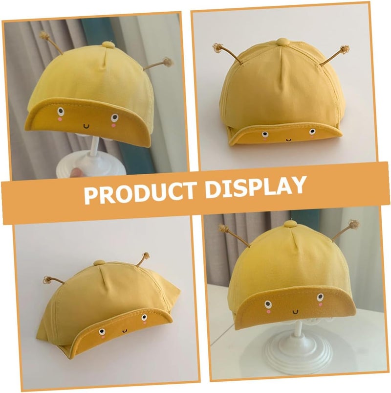 Baseball Cap Adjustable Soft Brim Yellow Cartoon Sun Hat for Outdoor Boys - Image 4