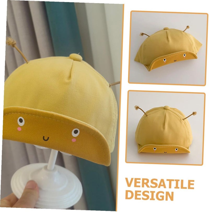 Baseball Cap Adjustable Soft Brim Yellow Cartoon Sun Hat for Outdoor Boys - Image 5