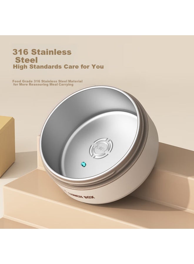 Cookss Insulated Stainless Steel Lunch Box 316 Portable Multi-layer Bento Box For Office Workers And Students - Image 3
