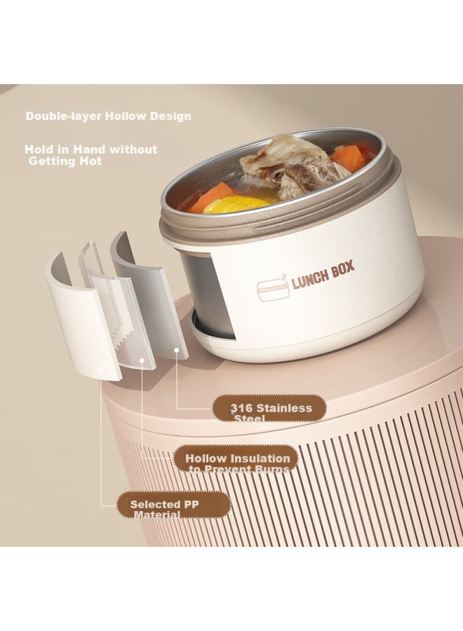 Cookss Insulated Stainless Steel Lunch Box 316 Portable Multi-layer Bento Box For Office Workers And Students - Image 5