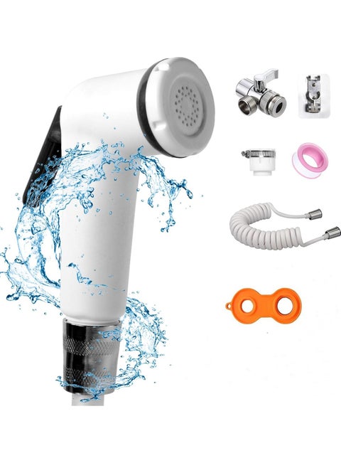 Travel Shattaf Portable Set Bidet Faucets Attachments Spryer Hose Extendable Up to 300CM with Faucet Aerator