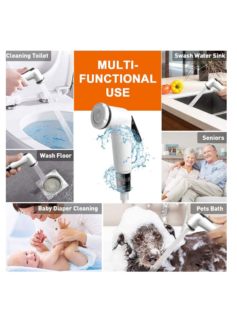 RATSAW Travel Shattaf Portable Set Bidet Faucets Attachments Spryer Hose Extendable Up to 300CM with Faucet Aerator  - Image 4