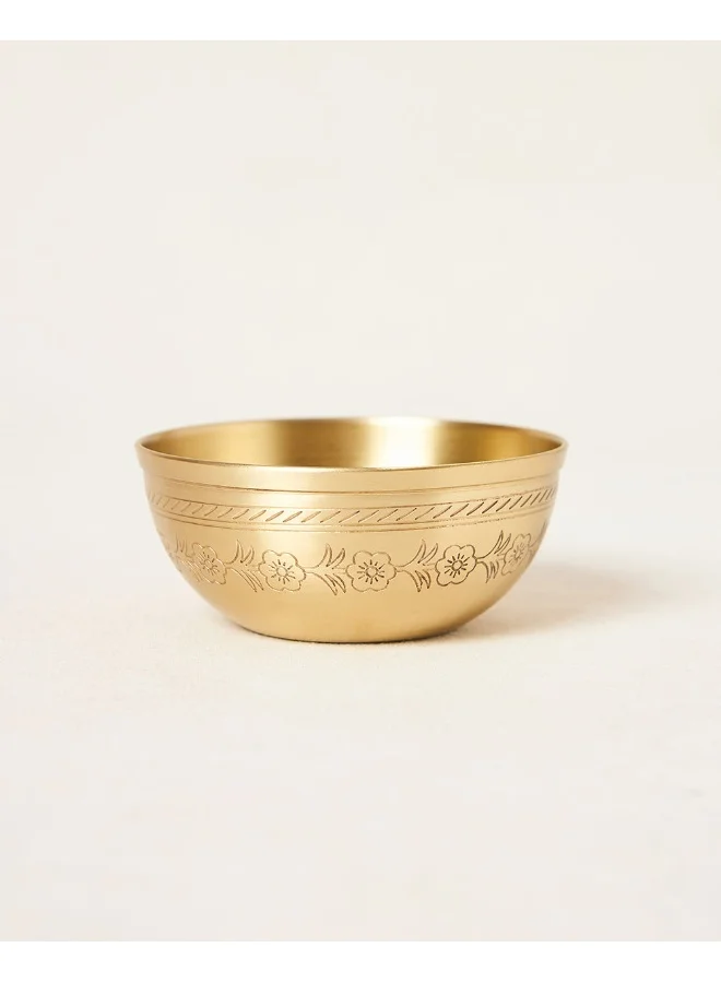 Chumbak Rani Bagh Brass Bowl,  250ml | Palace Memoirs