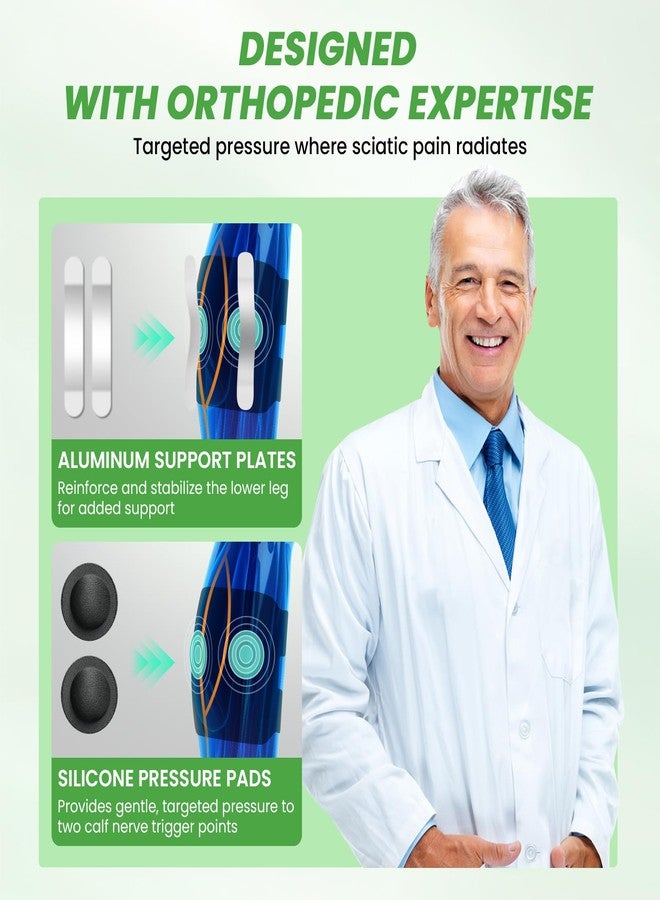 JNATER Sciatica Pain Relief Devices - Sciatic Nerve Brace with Dual Adjustable Pressure Pads Targeted Compression, Sciatica Brace For Sciatic Nerve Pain, Lower Back, Hip & Knee - Unisex - Image 3