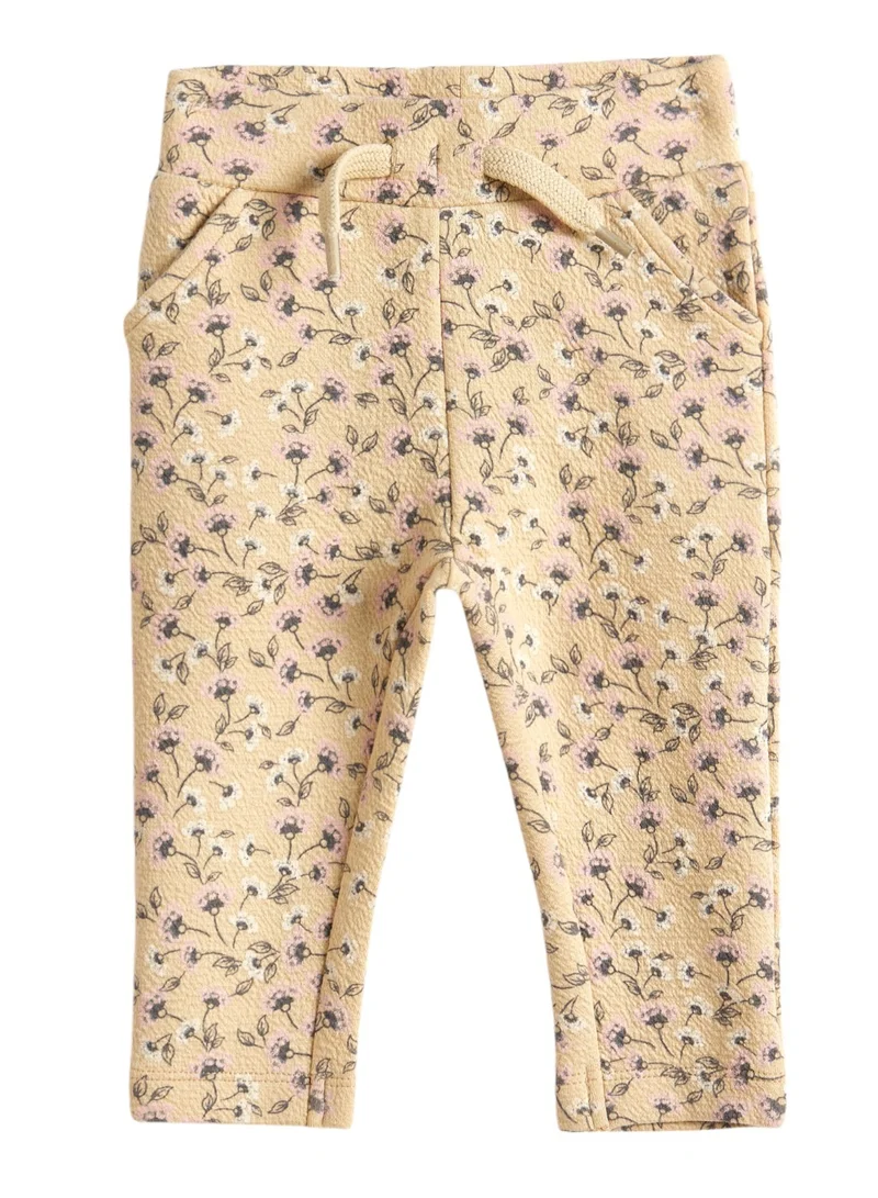 Dirkje Dirkje 3Pc Set - Embroidered Top with Floral Printed Pants and matching Hair Band