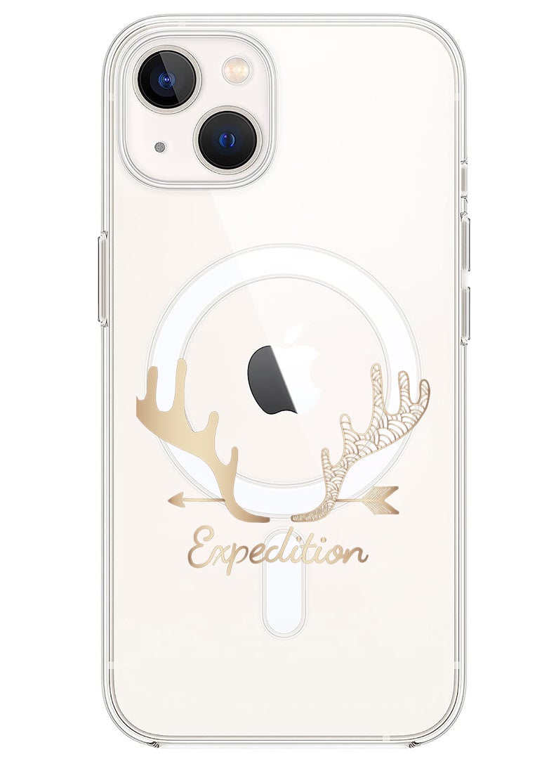Magnetic Case for iPhone 14 6.1-inch Compatible with MagSafe Wireless Charging, Shockproof Phone Bumper Cover Expedition