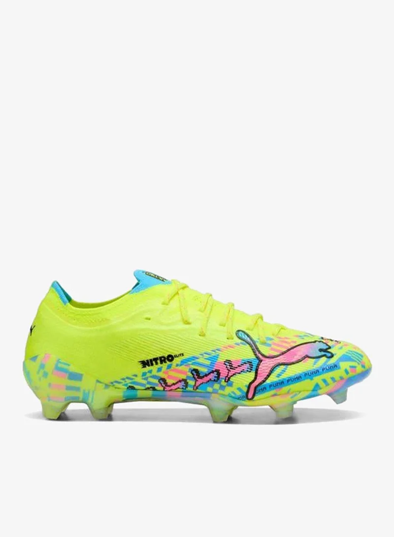 Puma PUMA White-Blue Glimmer-Pink Glimmer-Yellow Alert ULTRA NITRO™ 7 ULTIMATE ADVANCED LEVEL FG Football Boots Unisex  | Best Price UAE