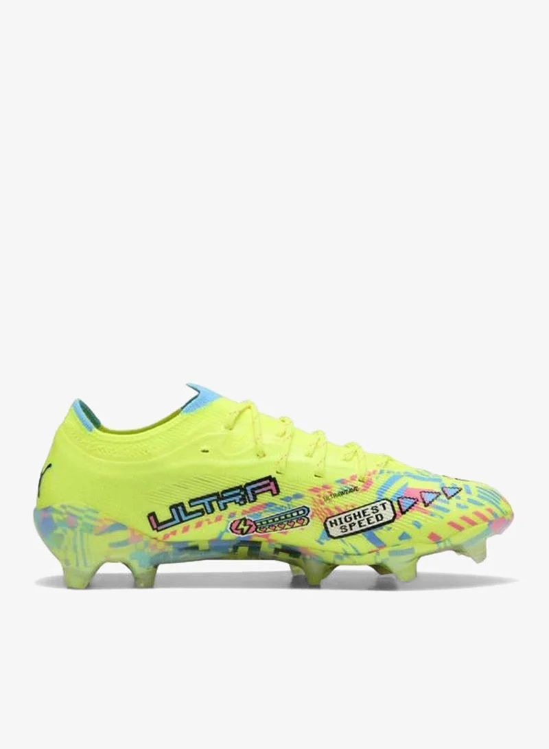 Puma PUMA White-Blue Glimmer-Pink Glimmer-Yellow Alert ULTRA NITRO™ 7 ULTIMATE ADVANCED LEVEL FG Football Boots Unisex  | Best Price UAE
