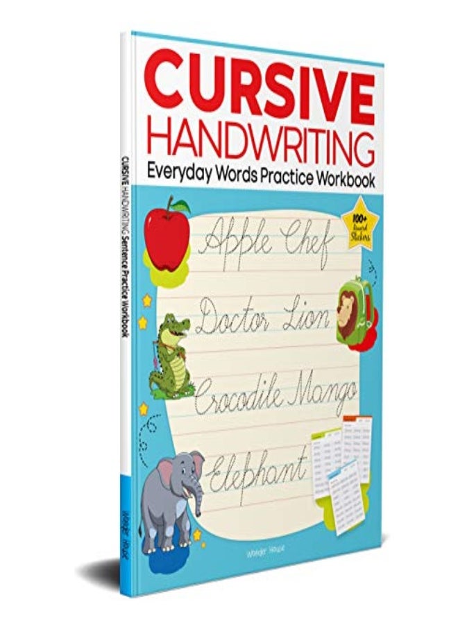 Cursive Handwriting Everyday Words Practice Workbook For Children by Wonder House Books Paperback 