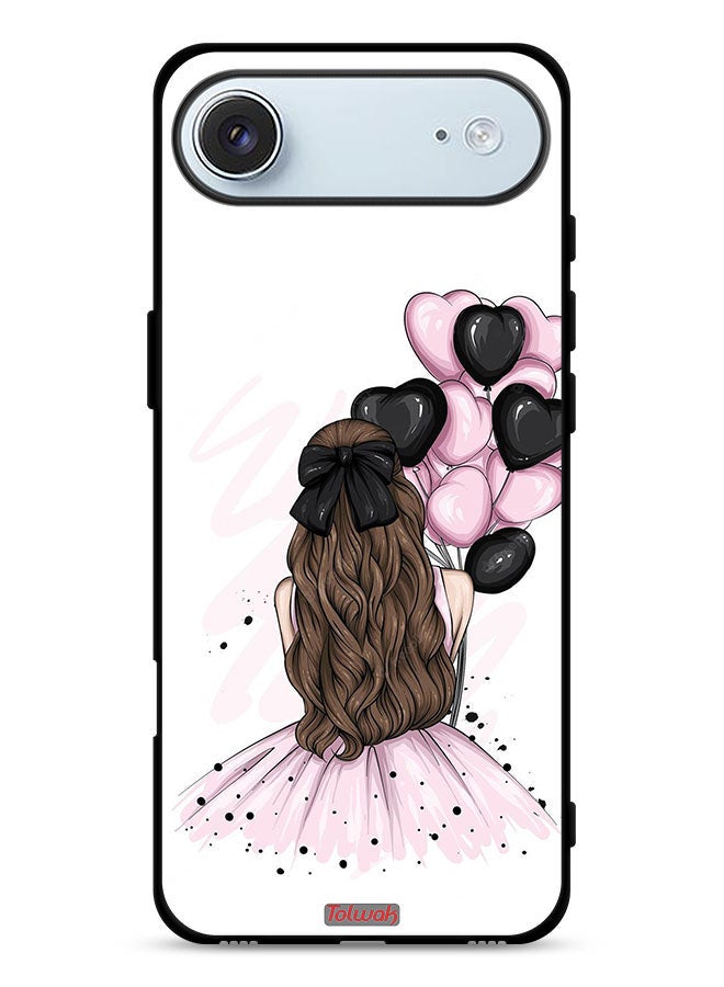 Tolwak Apple iPhone Air Protective Case Cover Holding Balloons Girl Art - Image 1