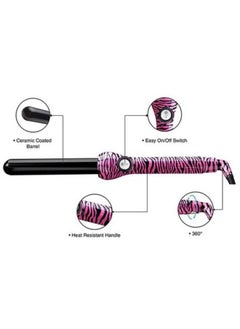 JOSE EBER Ceramic Curling Iron For All Hair Types Pink/Black 25mm  - Image 4