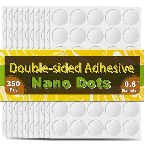 Piteno® 350Pcs Double Sided Adhesive Dots, 0.8" Clear Removable Sticky Adhesive Mounting Putty, Waterproof No Trace Dots Adhesive Putty for Poster Picture Festival Decoration Museum (20mm) - Image 1