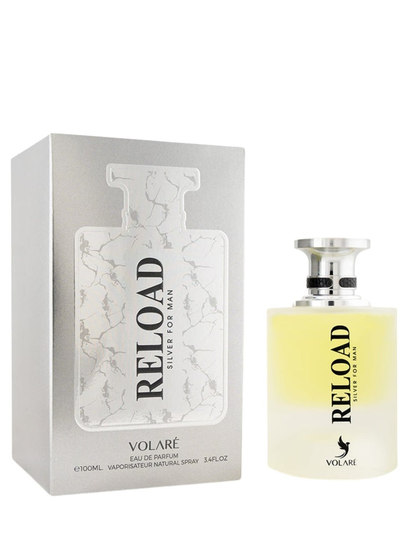 Reload Silver EDP for men ( Inspired by Hugo Boss Bottled ) -100ml