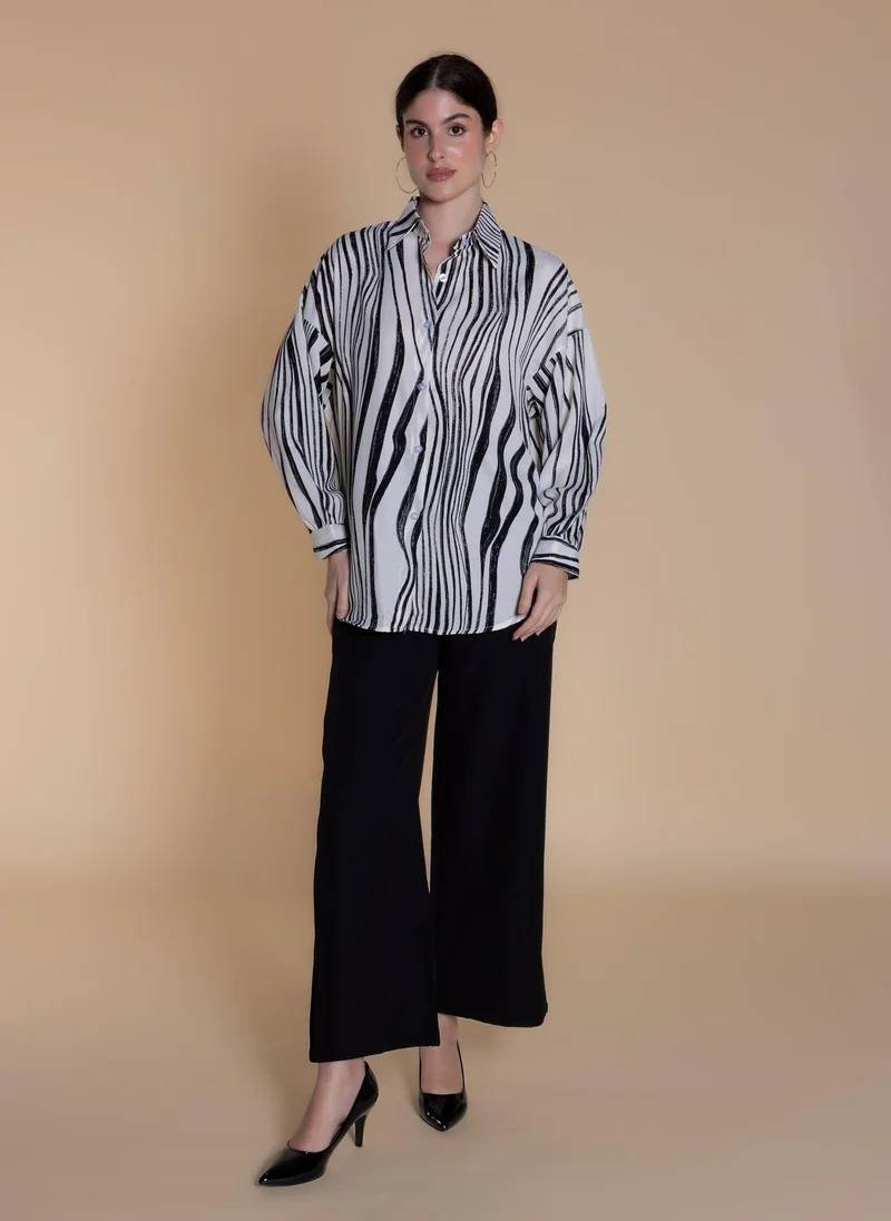 شايبس ABSTRACT PRINTED SHIRT