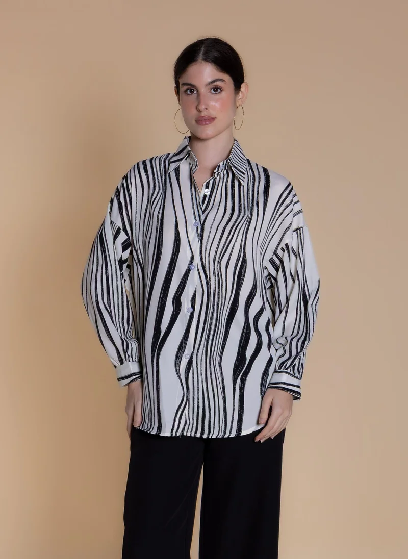 شايبس ABSTRACT PRINTED SHIRT