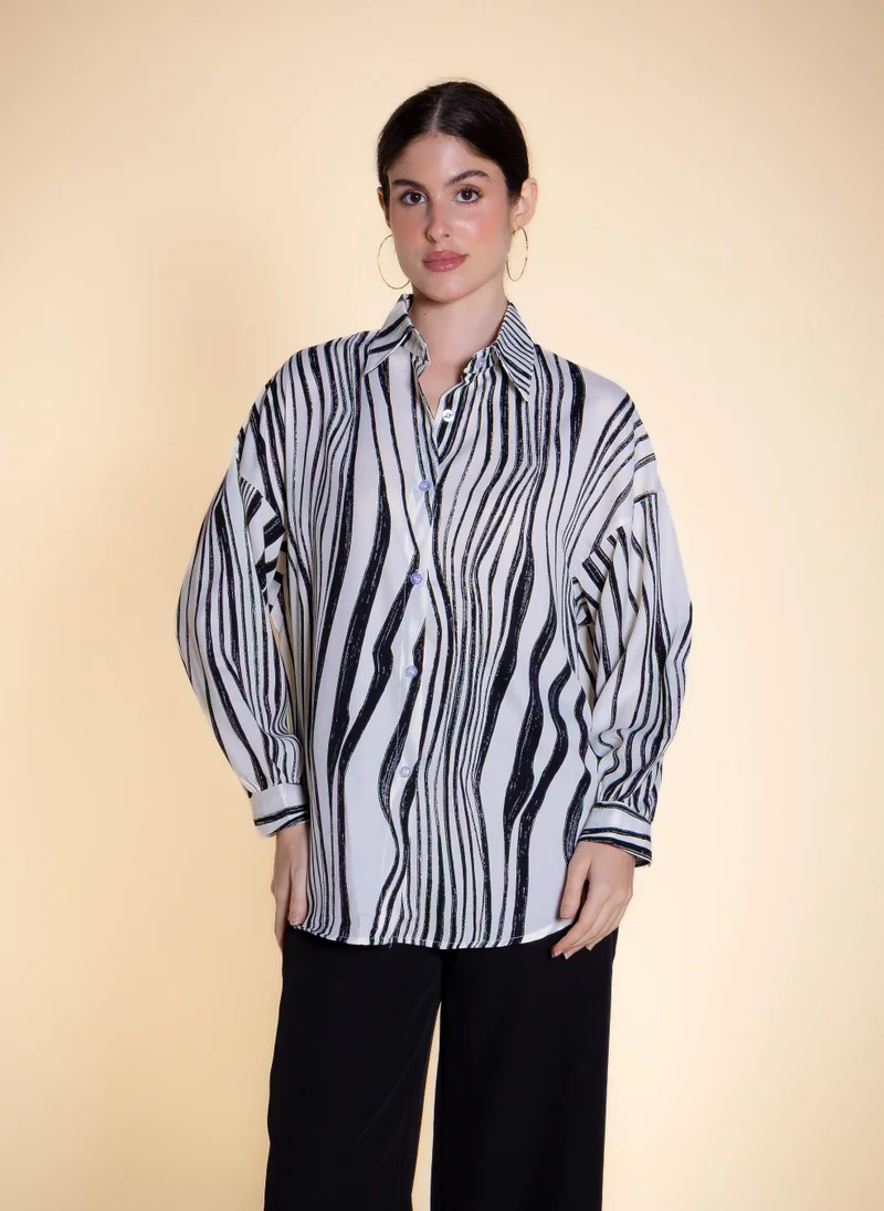 شايبس ABSTRACT PRINTED SHIRT