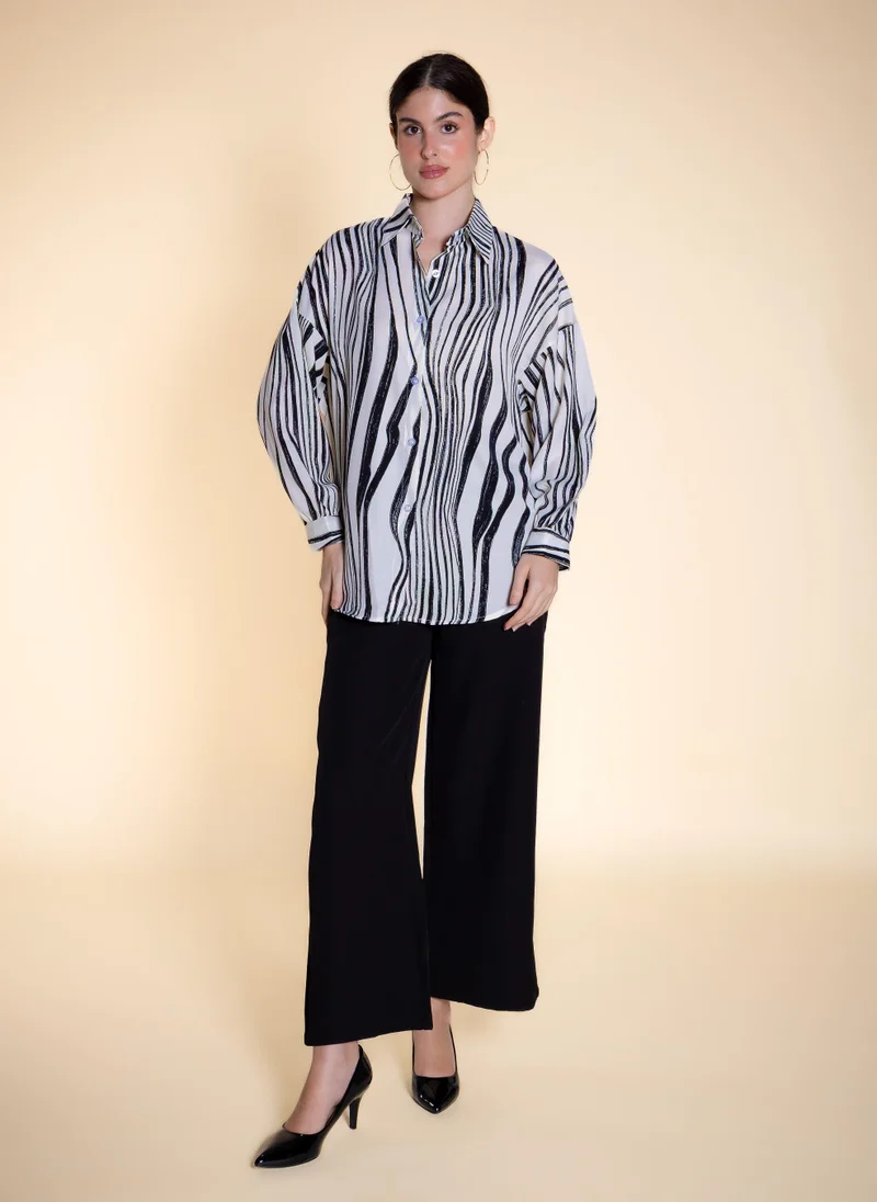 شايبس ABSTRACT PRINTED SHIRT