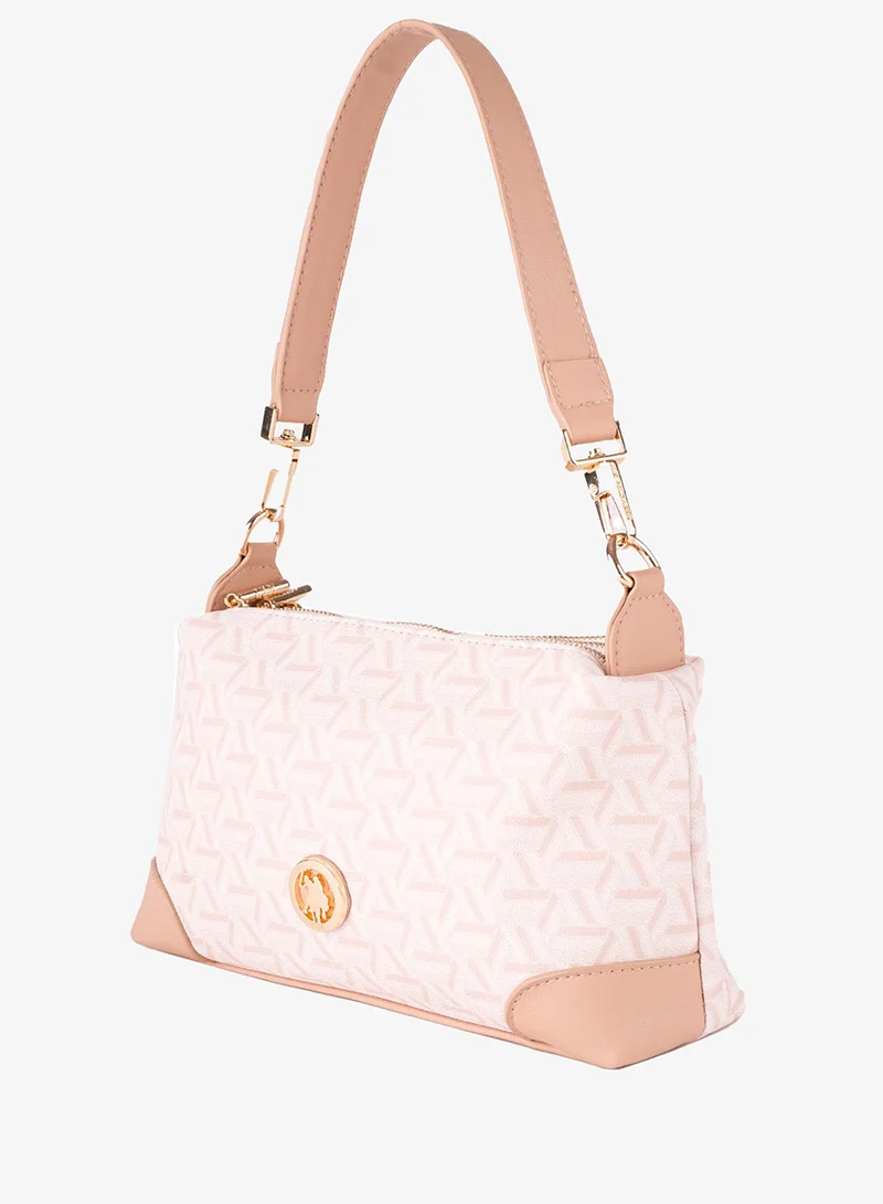 U.S. Polo Assn. U.S. Polo Assn. Women's Crossbody Bag, Ladies Shoulder Bag Handbag for Ladies Travel Bag for Girls Beige