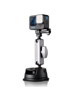 General Go Pro Suction Cup Holder, Action Camera with 360° Twin Head Ball, Car Suction Cup Holder with Insta-360 X3 X2 Go3 Hero 12 11 10 9 8 Accessories  - Image 1