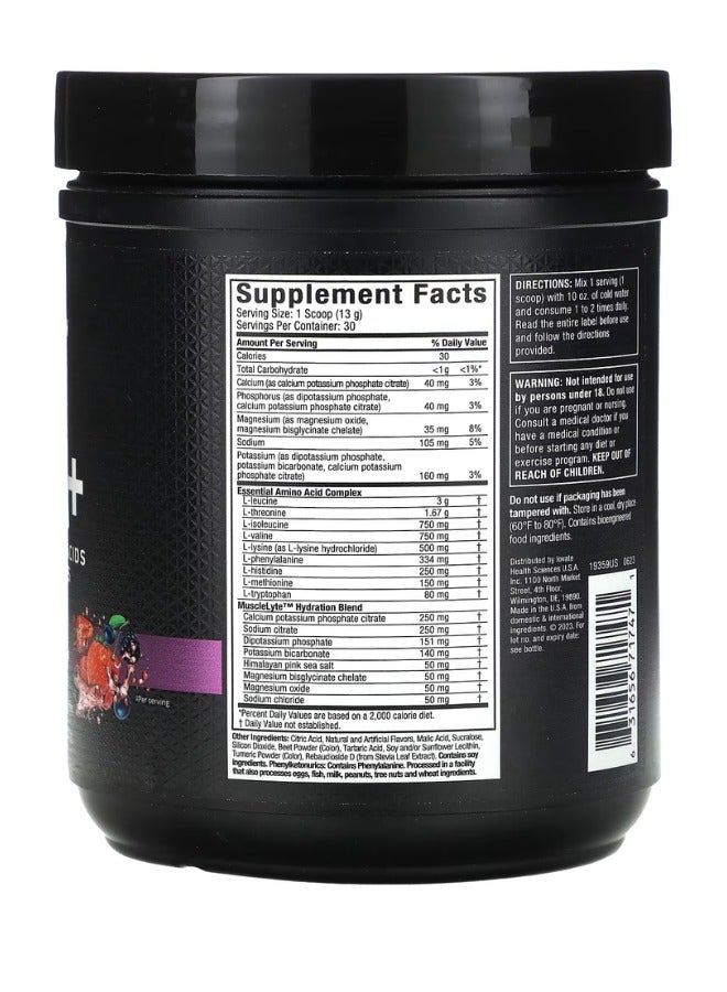 MuscleTech Platinum 100% EAA+, Fruit Punch, 13.86 oz ,393 g - Image 2