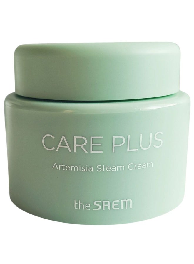 The Saem Care Plus Artemisia Steam Cream Moisturizes and Soothes 100ml - Image 1