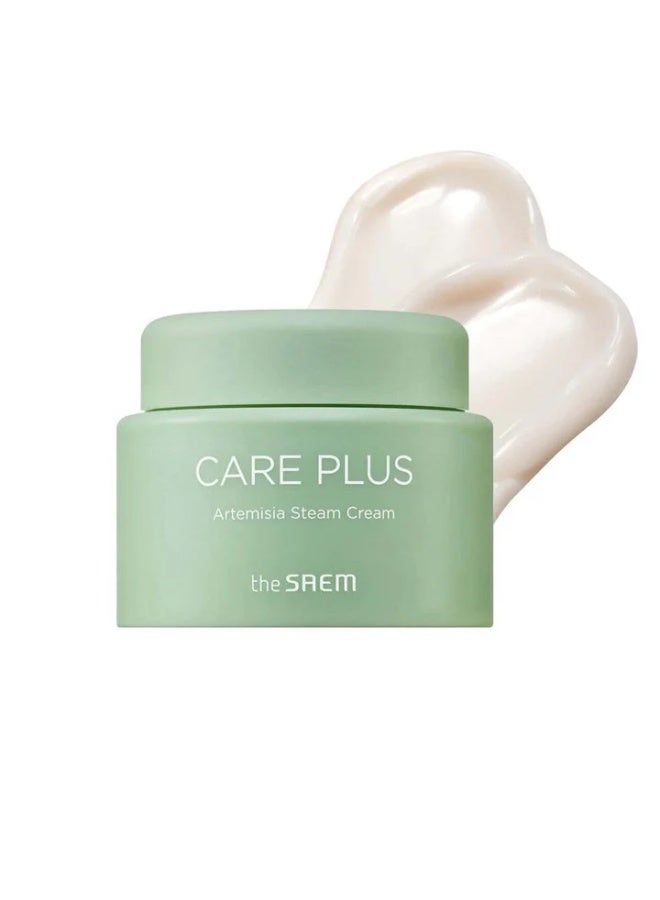 The Saem Care Plus Artemisia Steam Cream Moisturizes and Soothes 100ml - Image 2