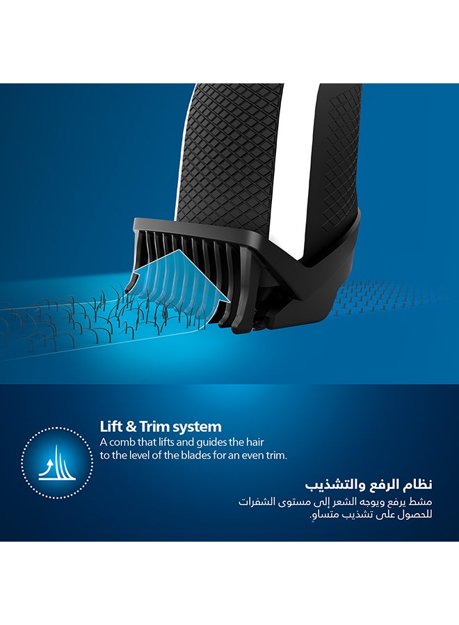 فيليبس ماكينة تقصير اللحية BT3208/13 من Philips | تشذيب دقيق للحية بسهولة | 
10 إعدادات للطول، شفرات لا تحتاج إلى الصيانة، لا حاجة للتزييت | 45 دقيقة من الاستخدام اللاسلكي، مقبض مريح أسود - Image 3