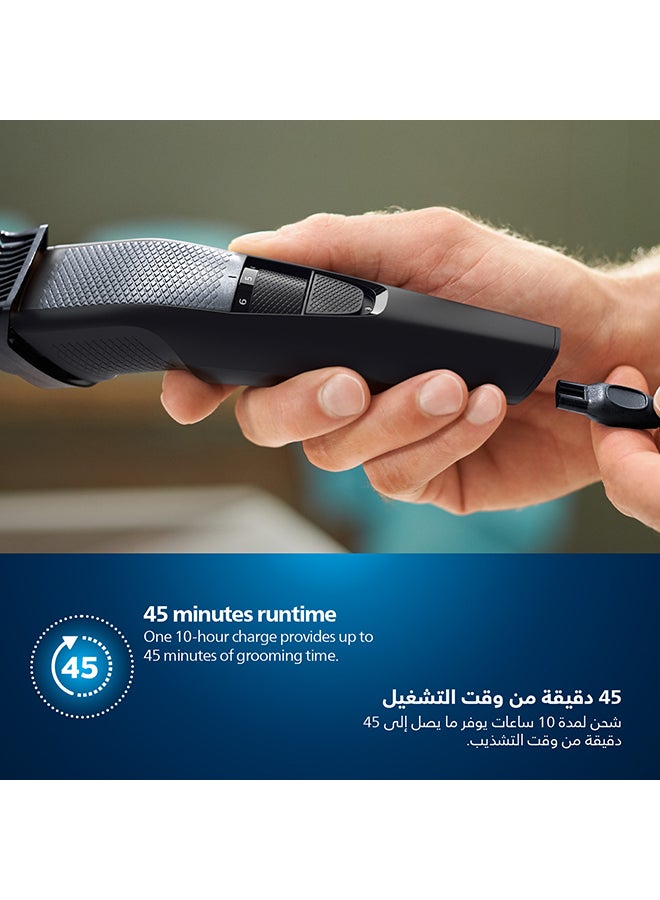 فيليبس ماكينة تقصير اللحية BT3208/13 من Philips | تشذيب دقيق للحية بسهولة | 
10 إعدادات للطول، شفرات لا تحتاج إلى الصيانة، لا حاجة للتزييت | 45 دقيقة من الاستخدام اللاسلكي، مقبض مريح أسود - Image 5
