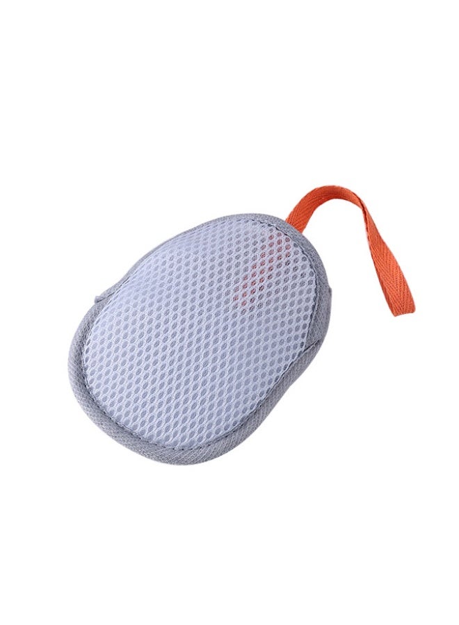 Small Soap Saver Pouch, Soft Exfoliating Body Sponge Scrubber with Hand Loop, Mesh Foam Lather Pocket for Shower Bath Washing - Image 1